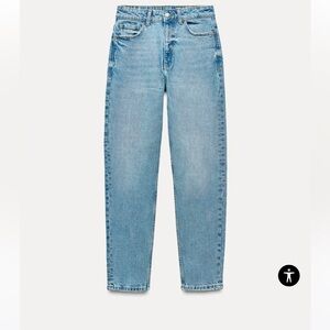 Zara jeans mom fit high rise